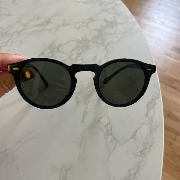 Oliver Peoples Gregory Peck 1962 Sunglasses Black - Picture 1 of 7